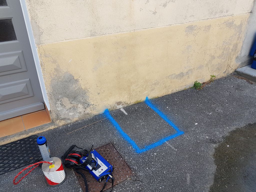 Recherche de fuite sur réseau d'alimentation en eau